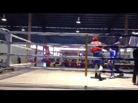 Kelantan , Malaysia Youth International Boxing Tournament 2014 - Semifinals Bout1Round2 background