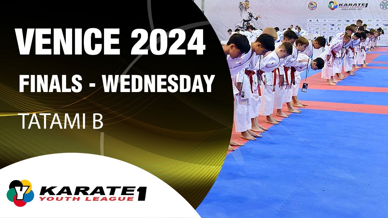 KARATE 1 VENICE: Finals U21 Categories - Tatami B | WORLD KARATE FEDERATION background
