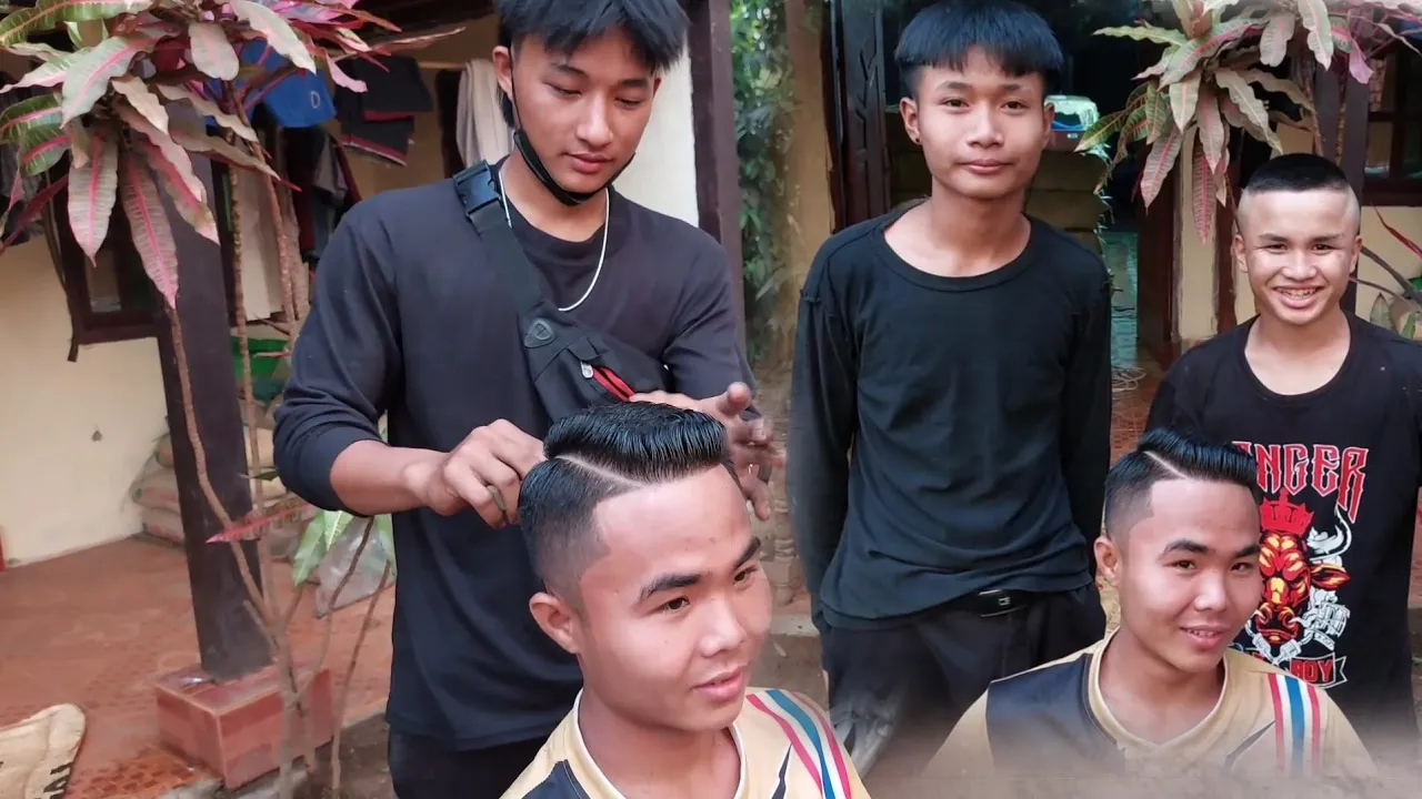 သူငယ်ချင်ဆံပင်လာညှပ်တယ်👍💈