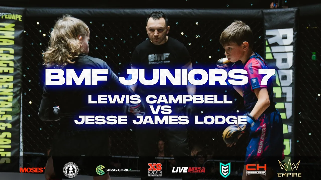 BMF Juniors 7 | Lewis Campbell vs Jesse James Lodge | Junior MMA backdrop
