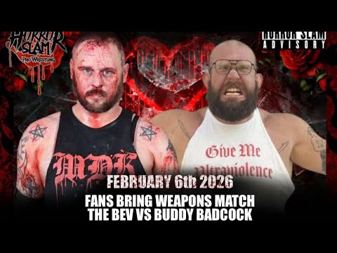 HorrorSlam: (Fans Bring Weapons Match) TJK Vs. Buddy Badcock 2/6/26