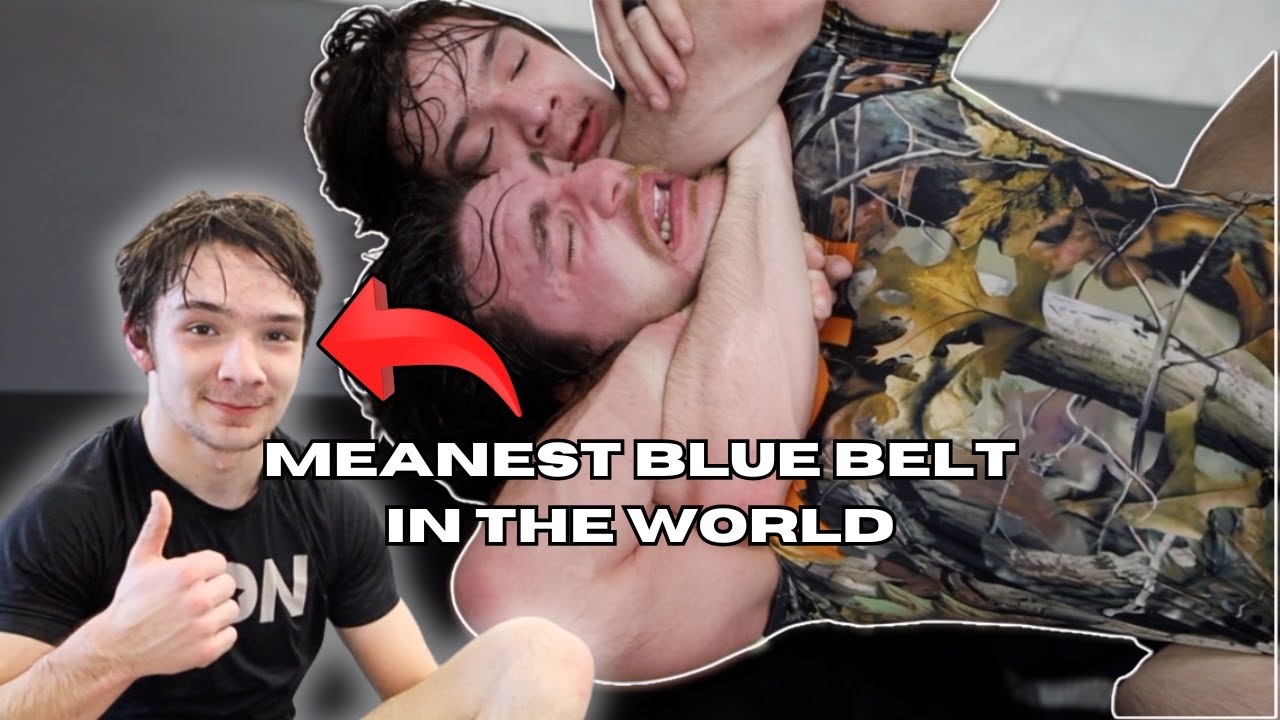 DESTROYED by a 17 year old blue belt background