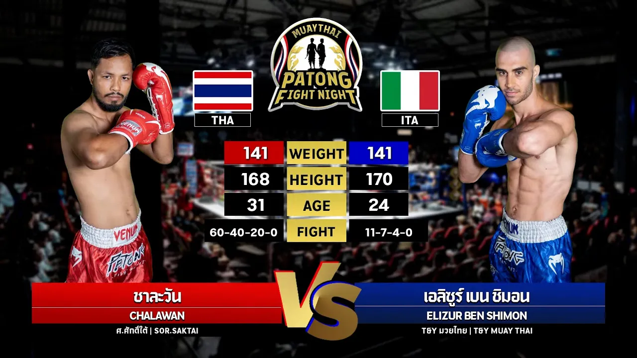 Chalawan Sor.Saktai vs Elizur Ben Shimon Patong Fight Night Thursday, August 28, 2025
