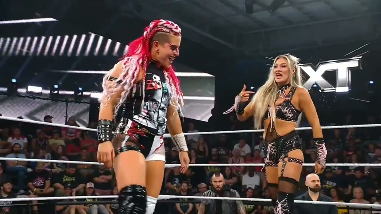 WWE NXT ZARIA & SOL RUCA VS IZZI DAME & TATUM PAXLEY 07/01/25 backdrop