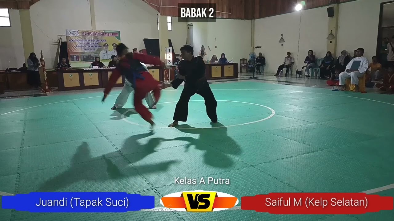Seleksi POPDA 2022 Kelas A Putra, Juandi (Tapak Suci) VS Saiful Marianus (Kelp. Selatan) background