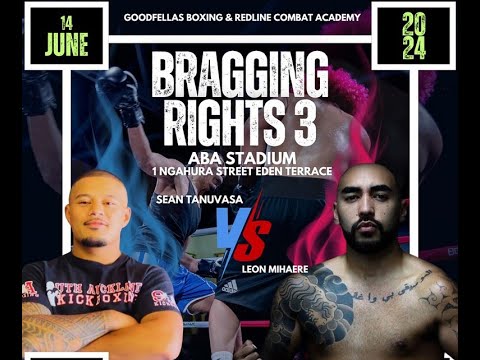 GOODFELLAS BRAGGING RIGHTS 3 - SEAN TANUVASA vs LEON MIHAERE | Corporate Boxing Match