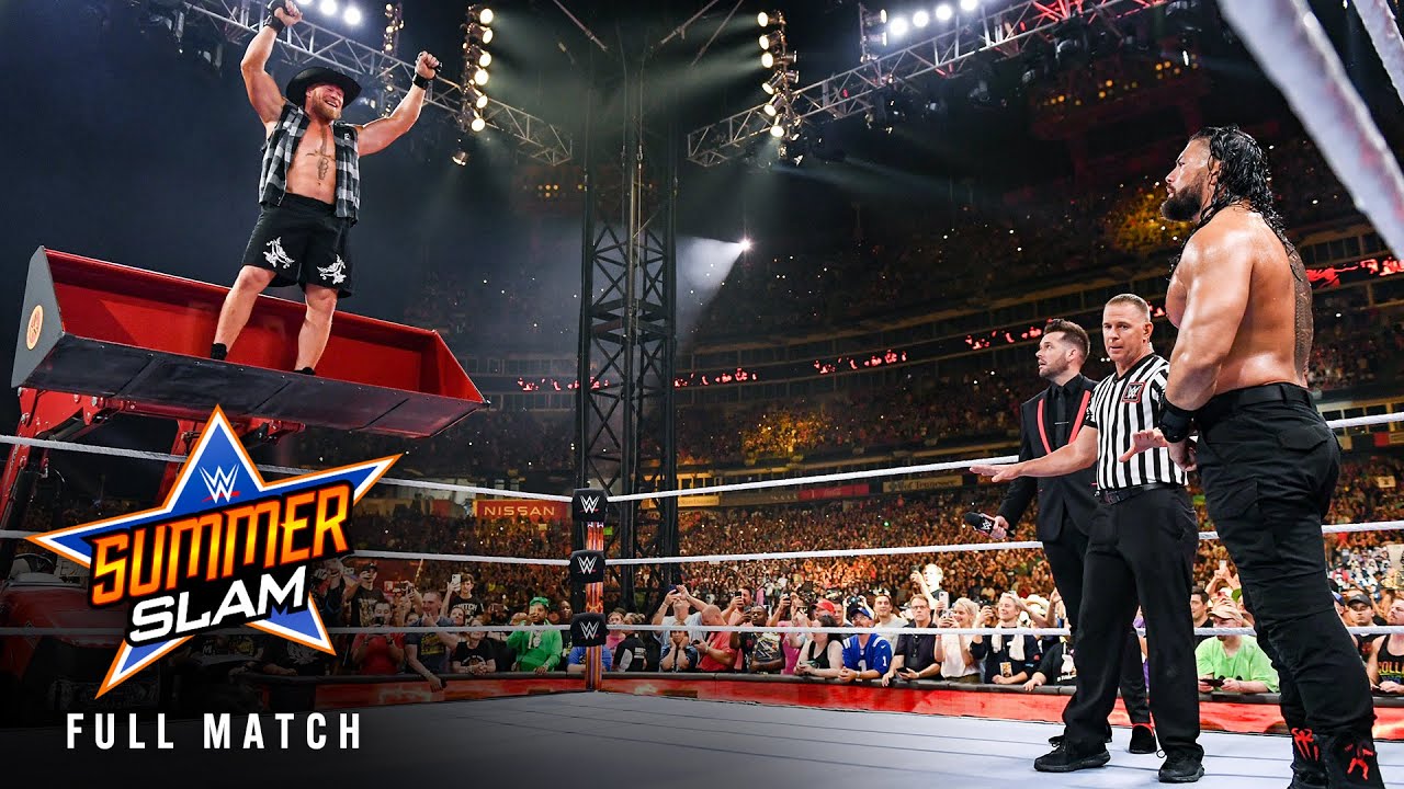 FULL MATCH — Reigns vs. Lesnar — Undisputed WWE Universal Title Last Man Standing Match: SummerSlam background