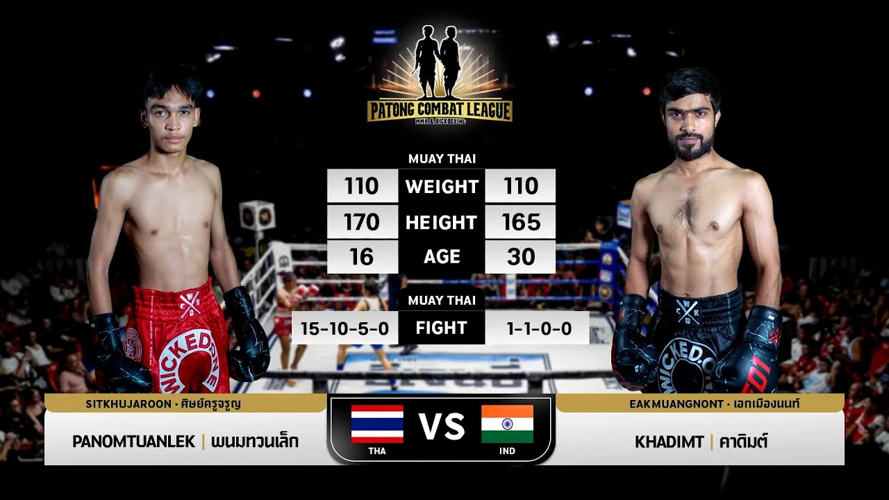PANOMTUANLEK SITKHUJAROON VS KHADIMT PATONG COMBAT LEAGUE MMA & KICK BOXING 25 MAY 2025