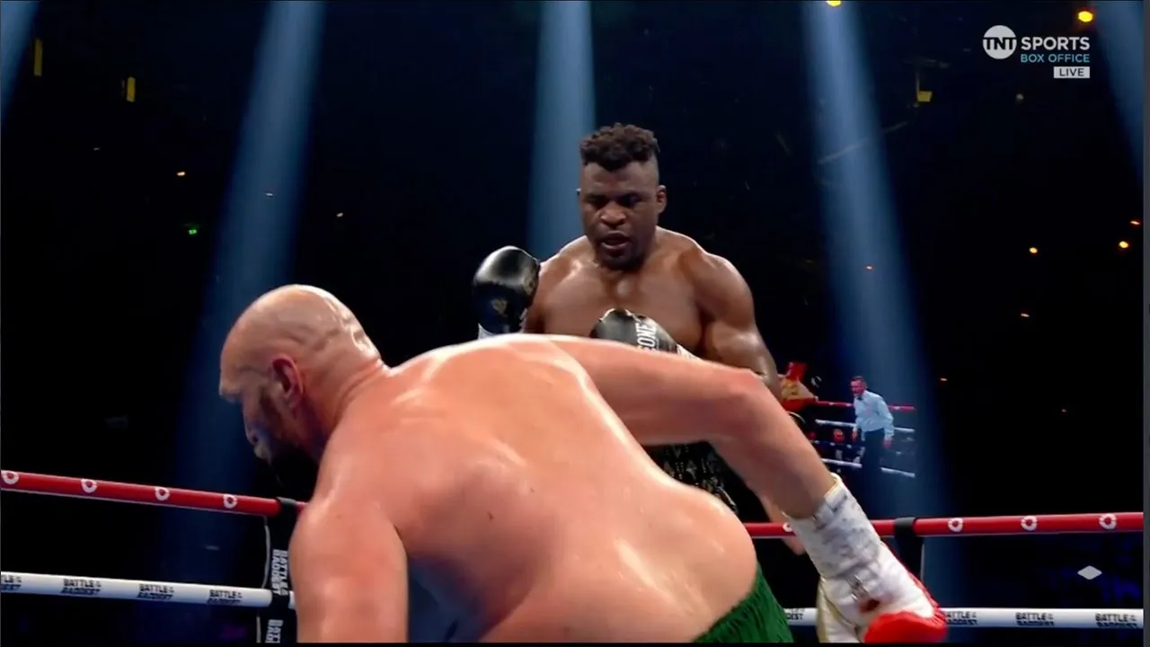 Francis Ngannou versus Tyson Fury the MEGAFIGHT!!! background