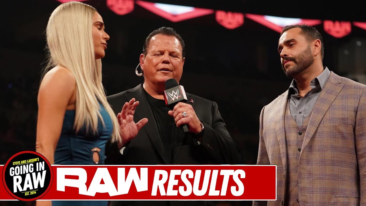 Rusev & Lana's Divorce Court | Raw 10/28/19 Review & Full Results | Going In Raw Podcast background