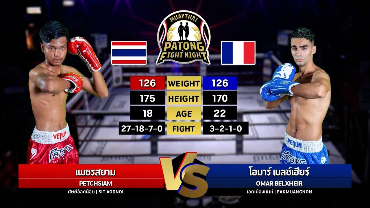 PETCHSIAM VS OMAR BELXHEIR (Patong Fight Night 27 MARCH 2025)