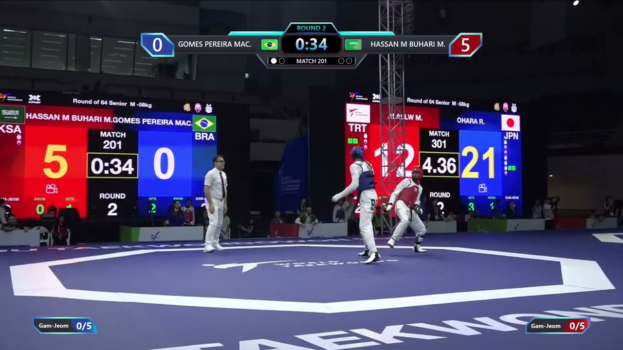 201 Round of 64 M 58kg BRA GOMES PEREIRA MAC KSA HASSAN M BUHARI M PGM