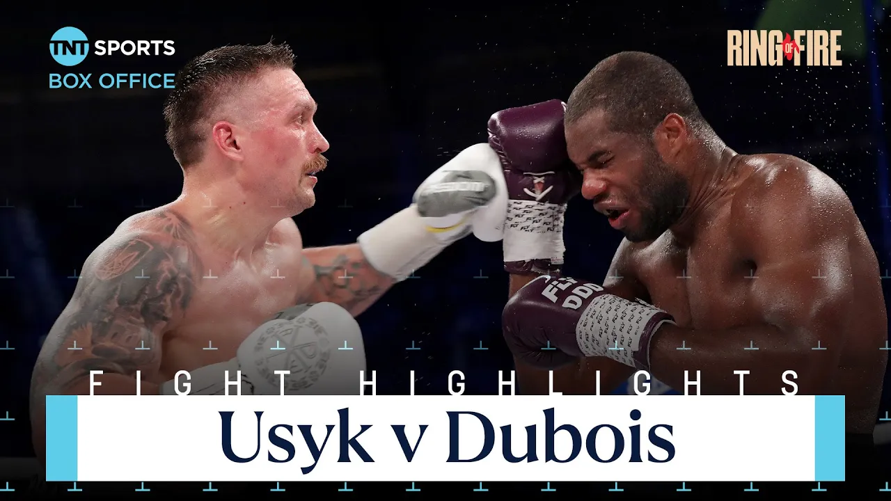 Oleksandr Usyk v Daniel Dubois Fight Highlights 🔥 #FuryUsyk | #RingOfFire background