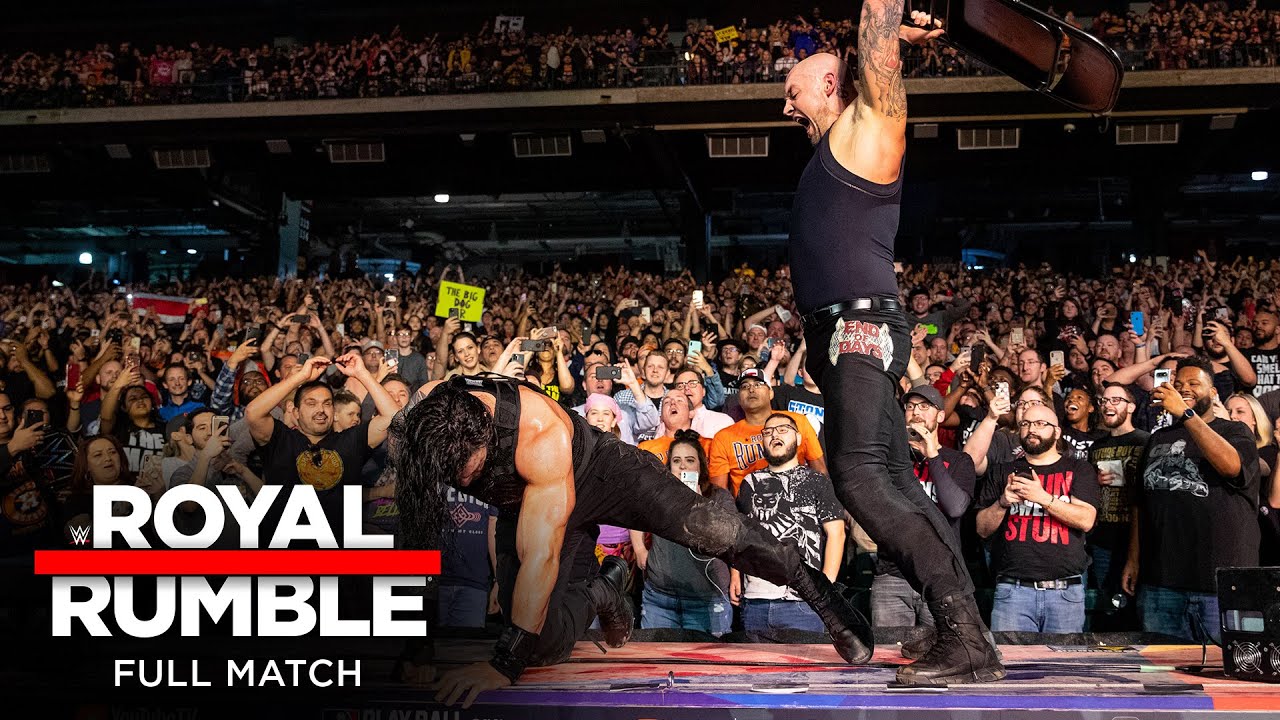 FULL MATCH - Roman Reigns vs. King Corbin – Falls Count Anywhere Match: Royal Rumble 2020 background