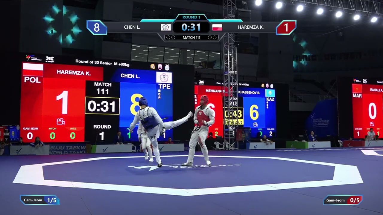 111 Round of 32 M +80kg TPE CHEN L POL HAREMZA K PGM