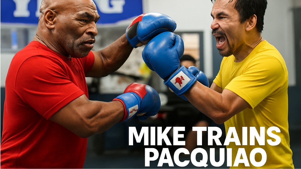 Mike Tyson Trains Manny Pacquiao! Exclusive Inside Look Before Mario Barrios Fight