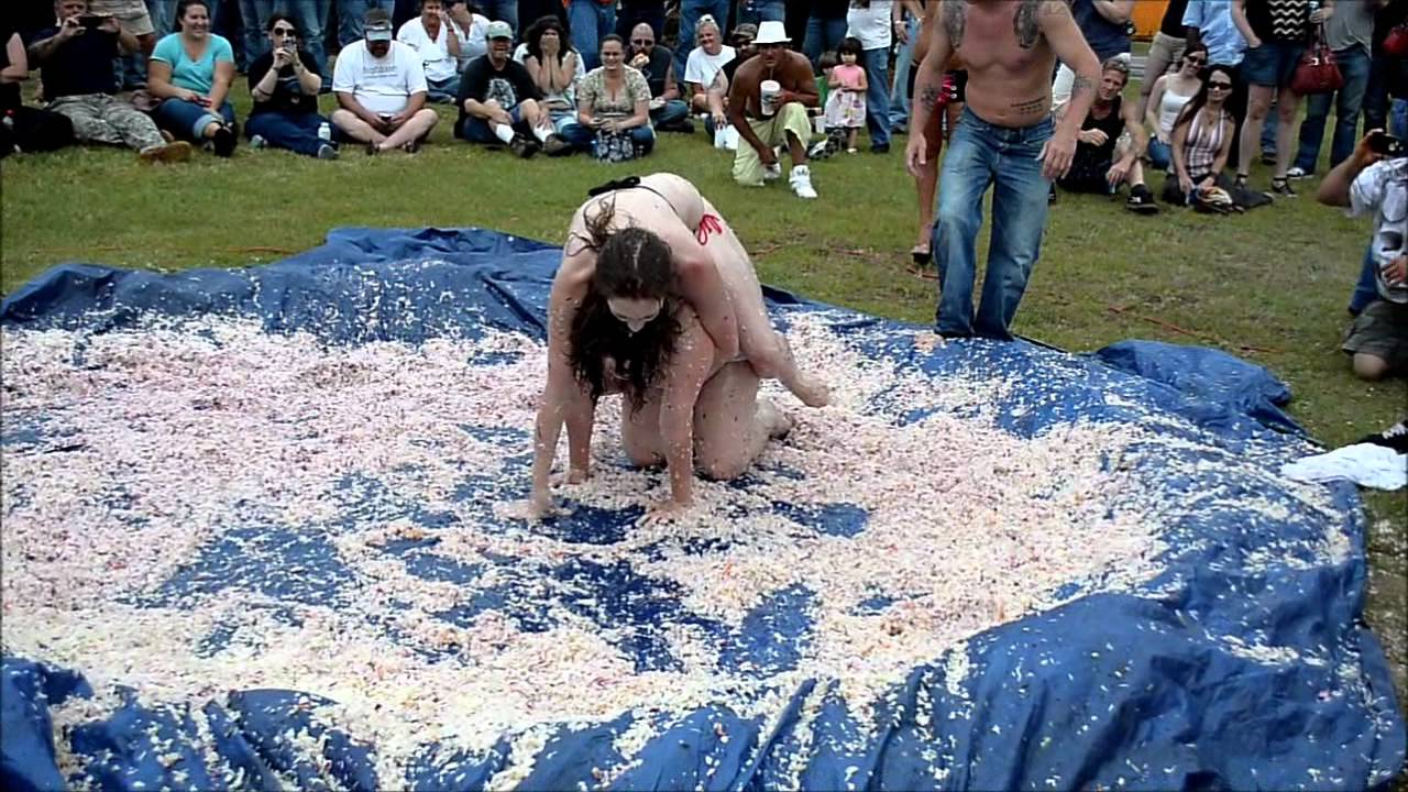 NSFW Bikini Cole Slaw Wrestling - 2012 OBX Bike Week - FINAL Match background