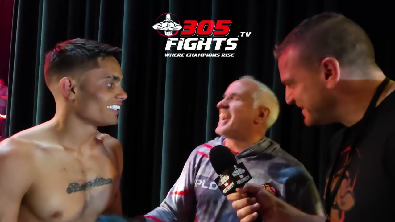 Jan Carlo Alvarez Post fight interview background