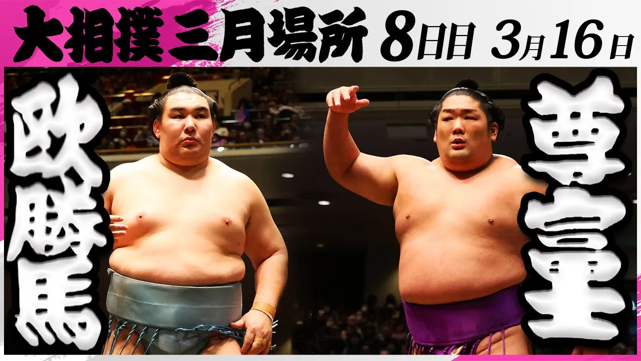 大相撲 欧勝馬ー尊富士<令和7年三月場所・8日目>SUMO