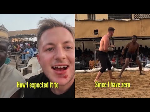 Tourist Fights African Boxer