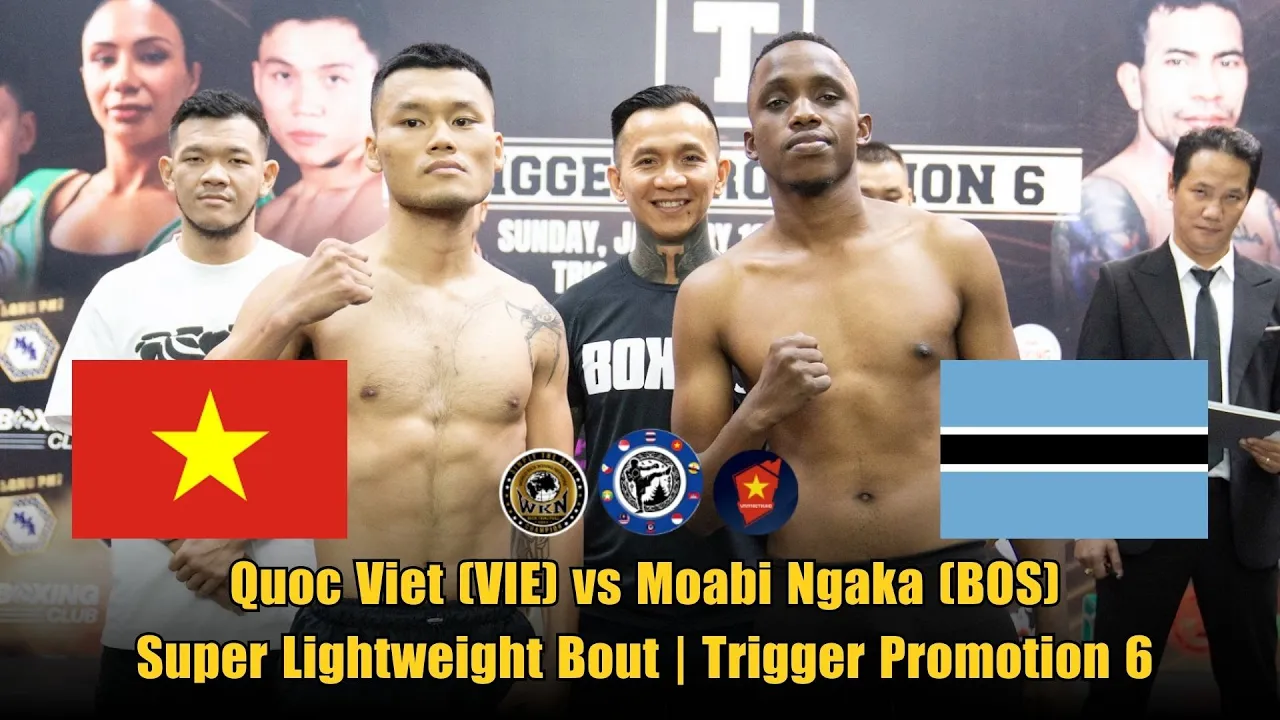 Quoc Viet (VIE) vs Moabi Ngaka (BOS) | Super Lightweight Bout | Trigger Promotion 6