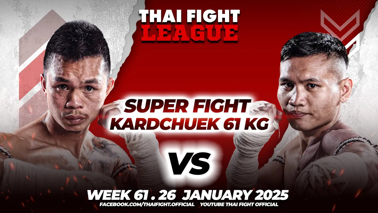 Petchnarin Sathian Muaythai VS Zaw Aye See | SUPER FIGHT KARD CHUEK | THAI FIGHT LEAGUE #61 background
