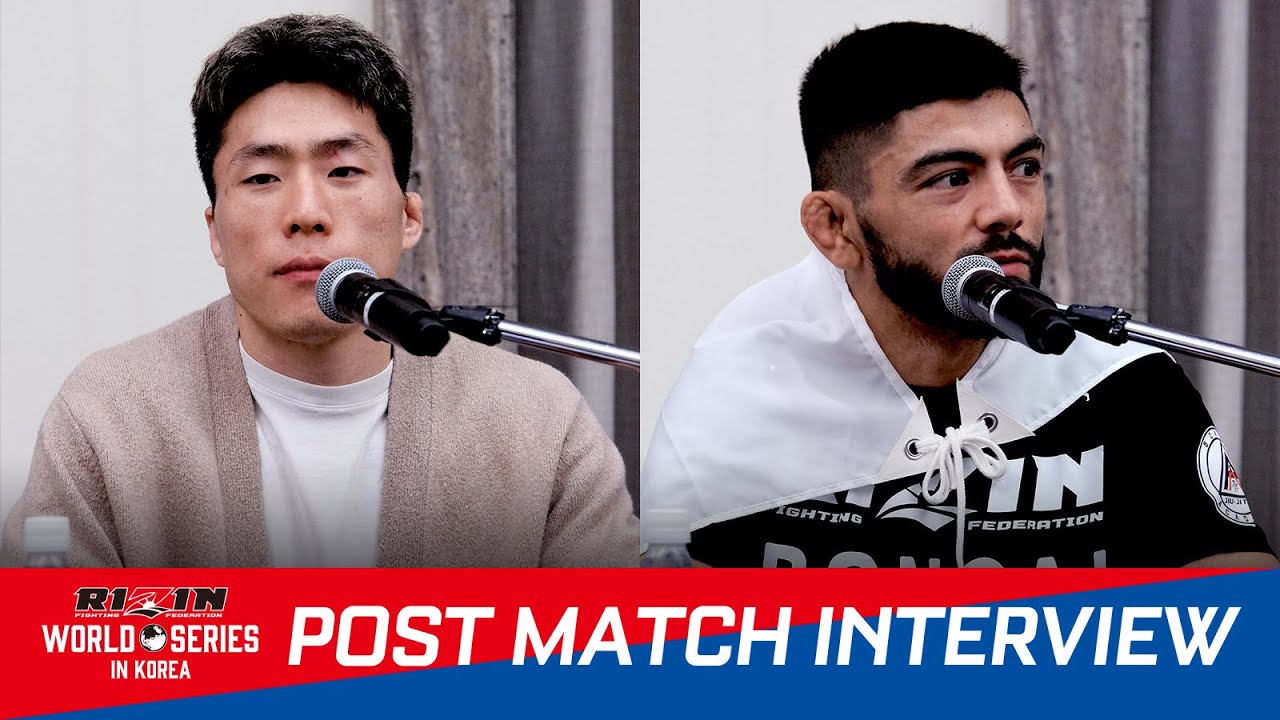キ・ウォンビン vs. ホベルト・サトシ・ソウザ 試合後インタビュー / RIZIN World Series in Korea