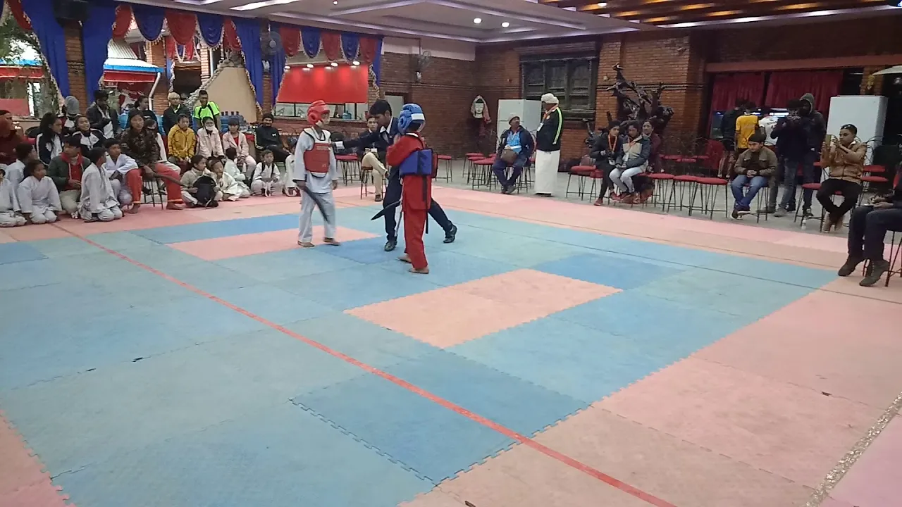 4th international jomasar martialart championship in Kathmandu Nepal ( utkarsh Malik ki fight) background