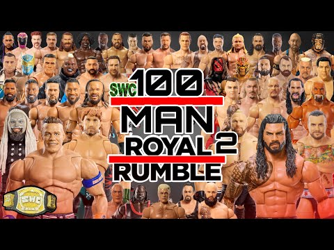 100-Man Royal Rumble 2025 WWE Action Figure Match 2025! FULL MATCH! background