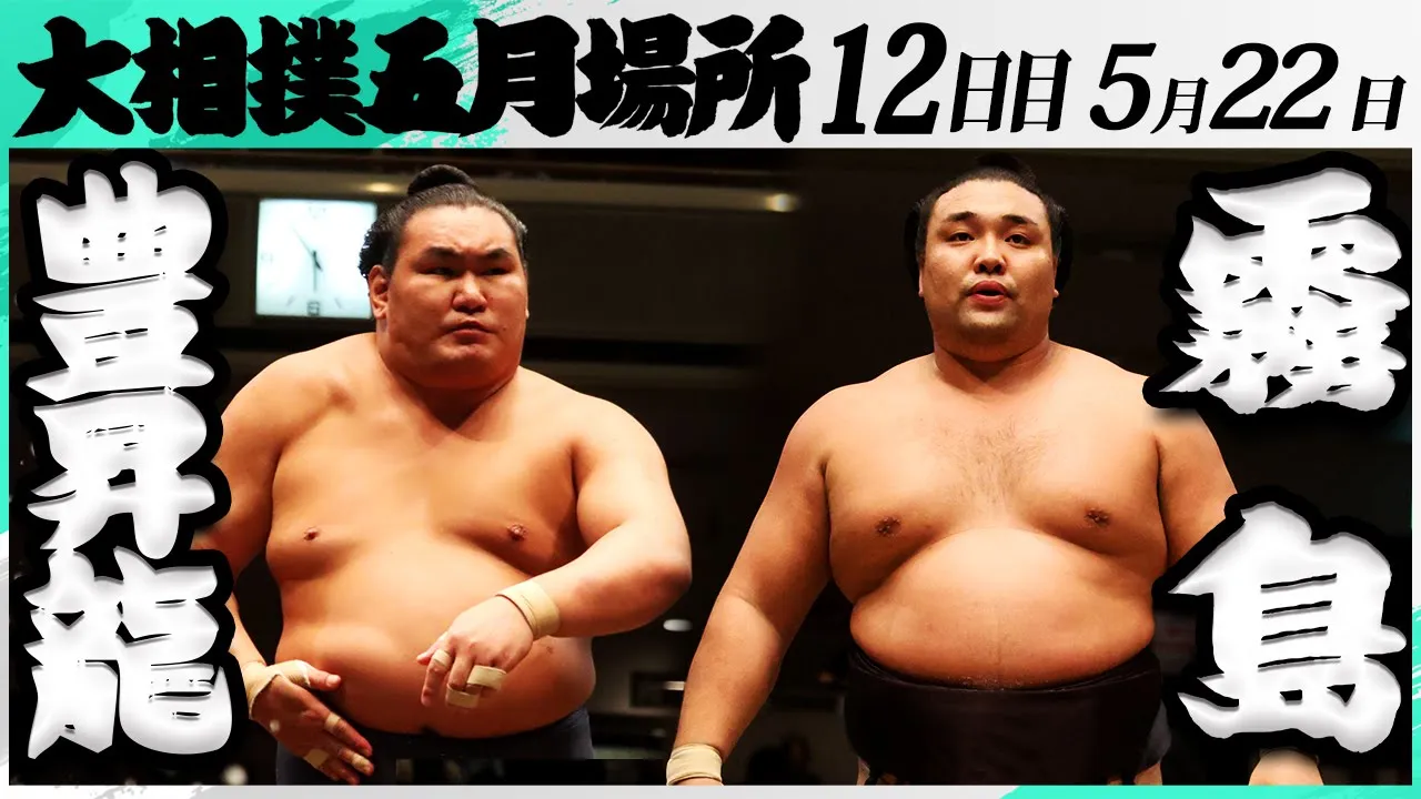 大相撲 豊昇龍ー霧島<令和7年五月場所・12日目>SUMO backdrop