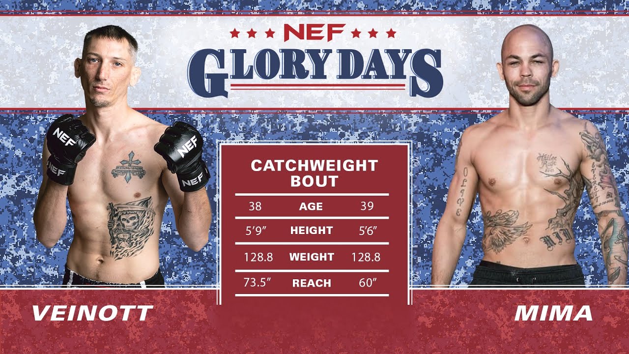 Dustin Veinott vs Darren Mima background