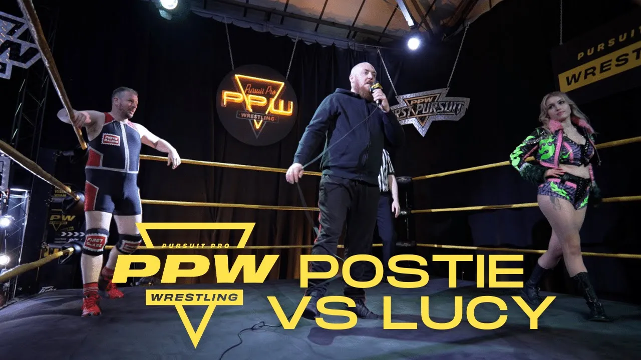 Postie Malone vs Lucy; Free Match background