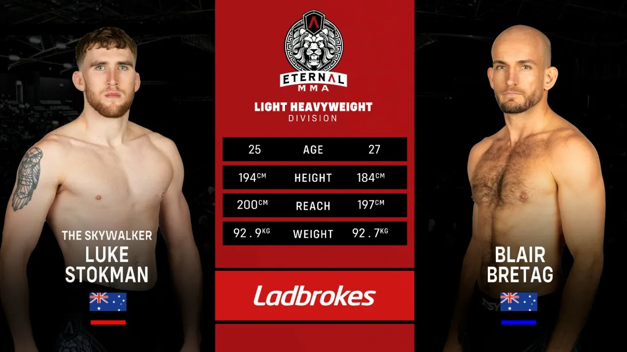 Eternal MMA 92: Luke Stokman VS Blair Bretag | FULL FIGHT