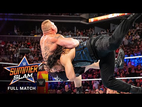 FULL MATCH - Brock Lesnar vs. Roman Reigns - Universal Title Match: SummerSlam 2018 background