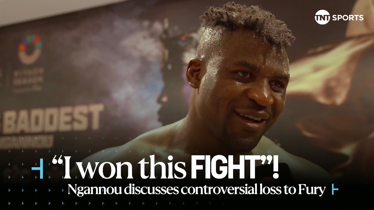 π₯ "I BELIEVE I WON THIS FIGHT" | π₯ Francis Ngannou reacts to CONTROVERSIAL DEFEAT! #FuryNgannou πΈπ¦ background