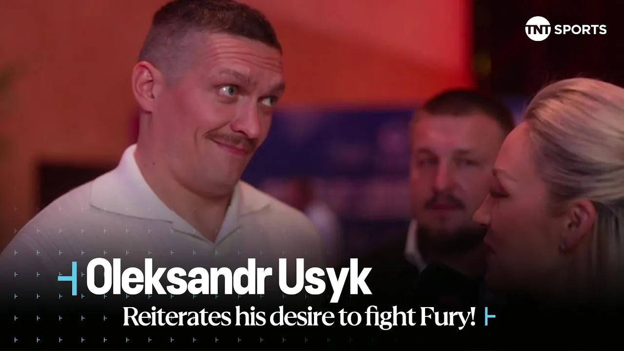 ๐ "I WANT FURY BUT NGANNOU HAS A CHANCE" | Oleksandr Usyk has arrived ahead of #FuryNgannou ๐ธ๐ฆ