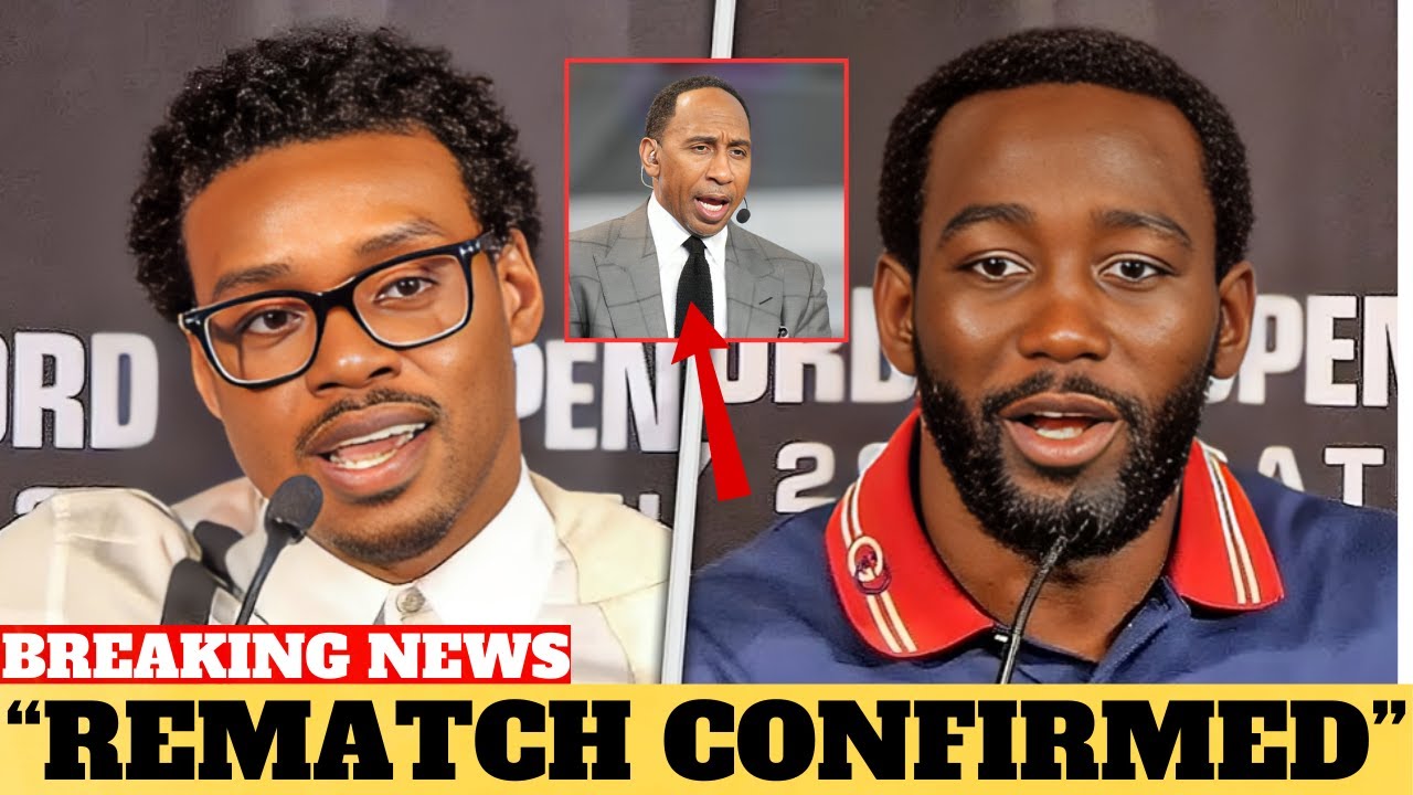 "Errol Spence and Terence Crawford Lock Horns in Explosive Live Interview: Rematch Confirmed!" background