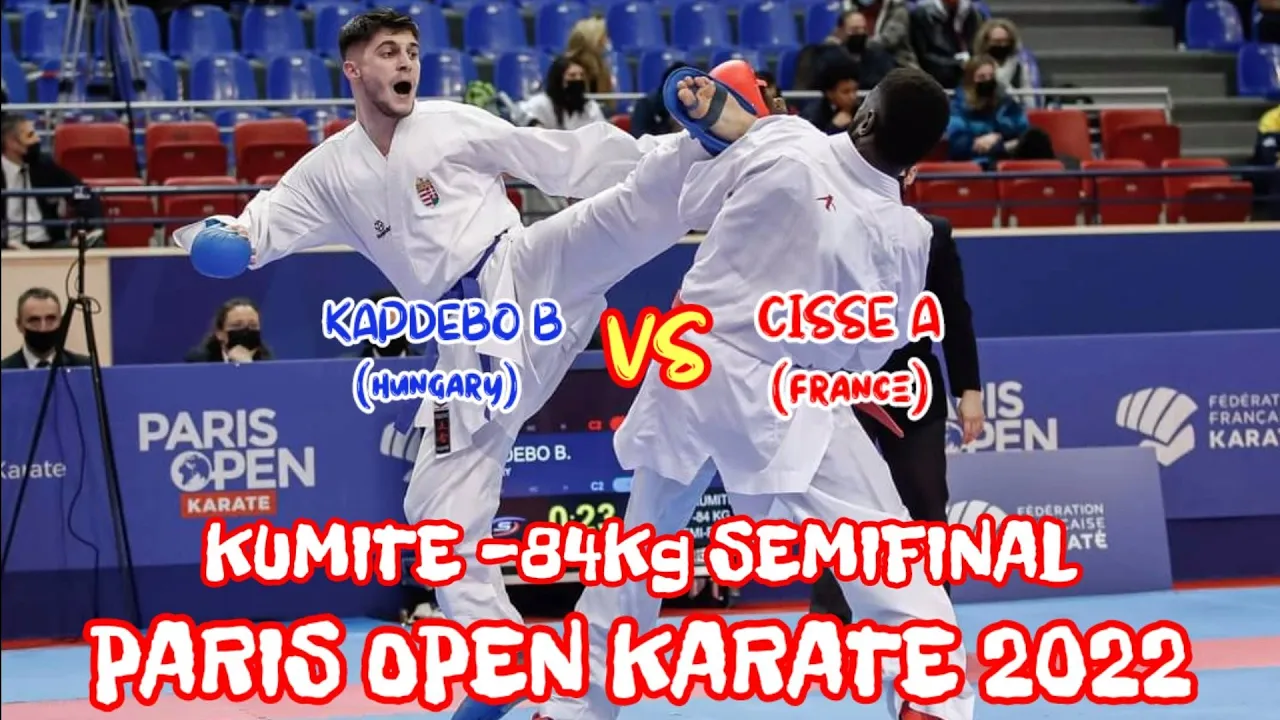 CISSE A (FRA) VS KAPDEBO (HUN) | KUMITE -84Kg SEMIFINAL | PARIS OPEN KARATE 2022