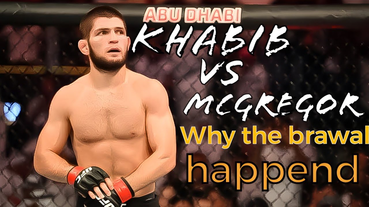 Why the brawl happened between Conor mcgregor and Khabib. 🔥🔥 #ufc #khabib #conormcgregor background