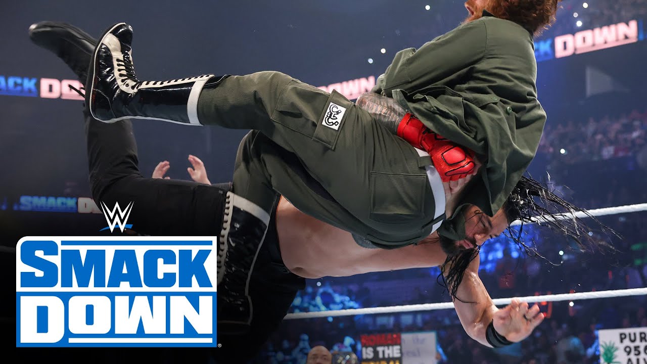 Brock Lesnar attacks Sami Zayn to face Roman Reigns at Day 1: SmackDown, Dec. 3, 2021 background