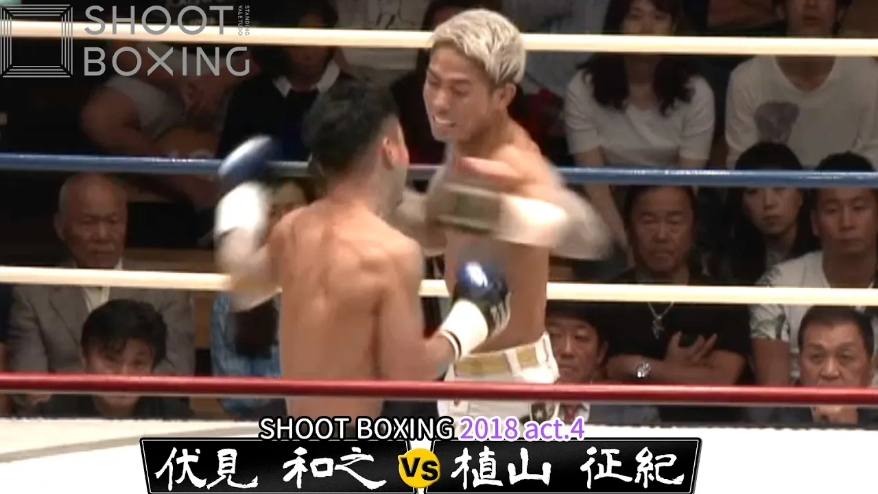 【衝撃KO】植山 征紀 vs 伏見 和之【SHOOT BOXING2018 act.4】SB日本スーパーバンタム級王座決定トーナメント『準決勝』 background