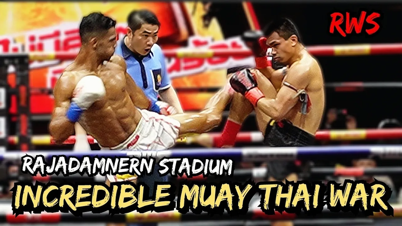 Muay Thai Incredible War In RWS Rajadamnern Stadium Petchmai Vs Oussama backdrop