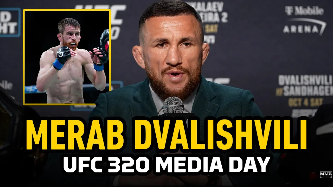 Merab Dvalishvili Praises Cory Sandhagen As Toughest Challenge | UFC 320 | MMA Fighting
