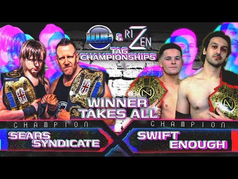 RIZEN Pro Wrestling X: IWE & RIZEN Tag Team Championship Match, Sears Syndicate Vs. Swift Enough background