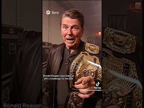 Ronald Reagan Promo #wwe #wrestling #prowrestling #ai #shorts #subscribe background