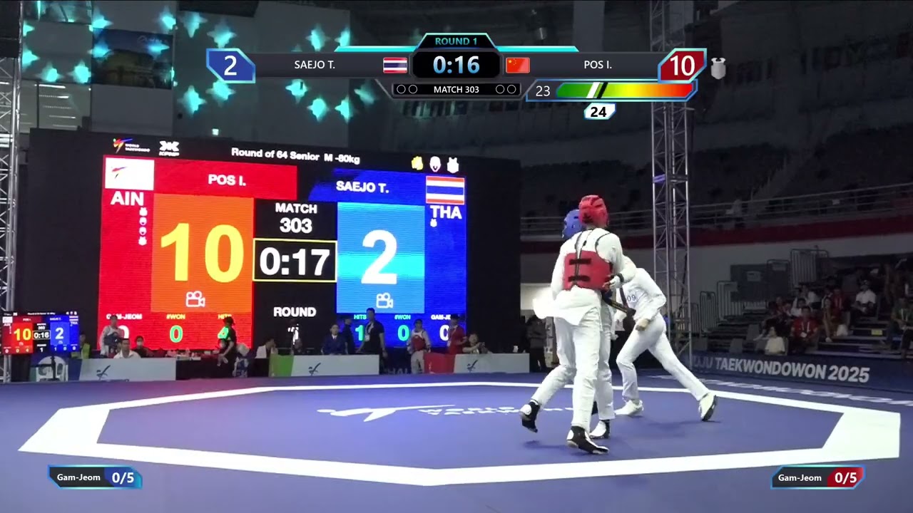 303 Round of 64 M 80kg THA SAEJO T AIN POS I PGM