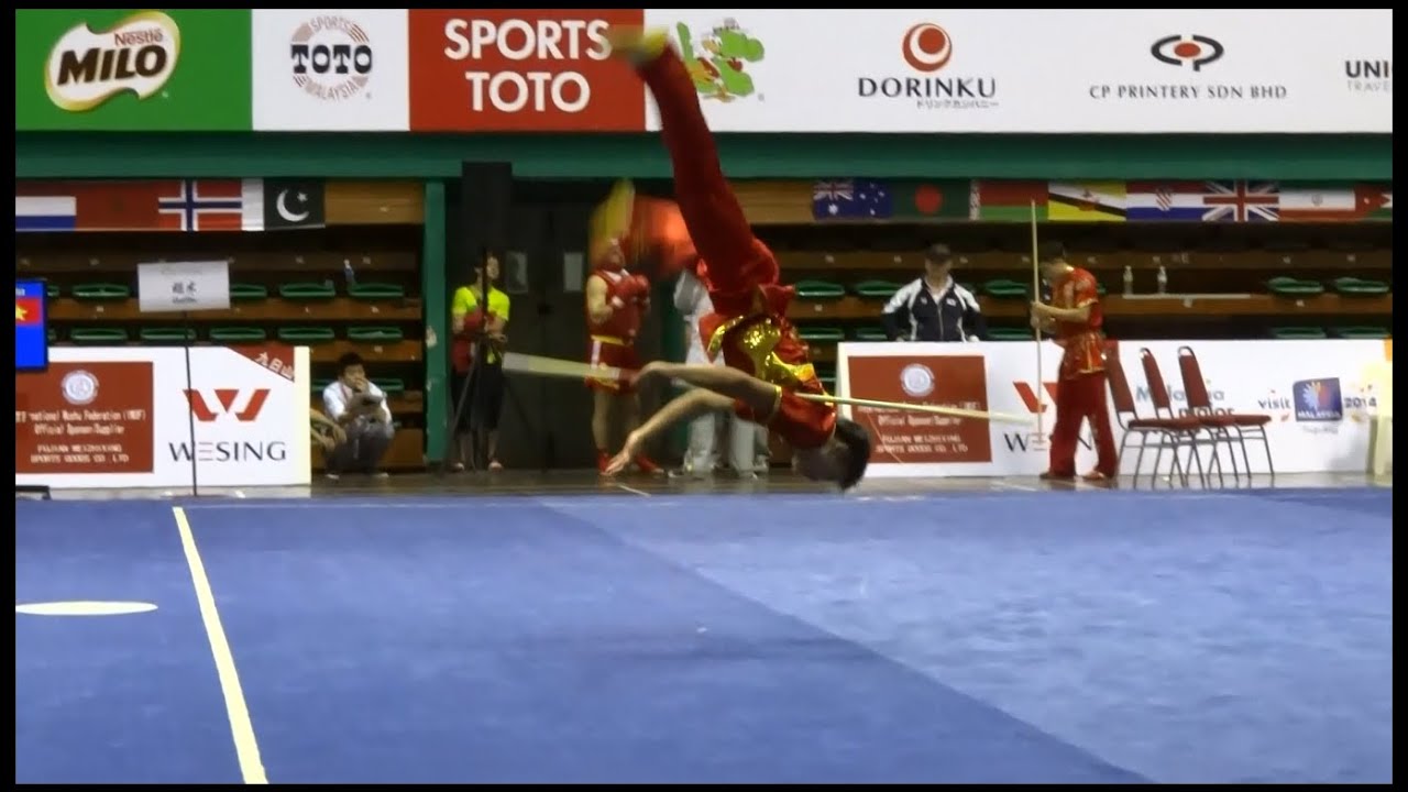 12th World Wushu Championships, Men Gunshu VIE Nguyen Manh Quyen 9.40
