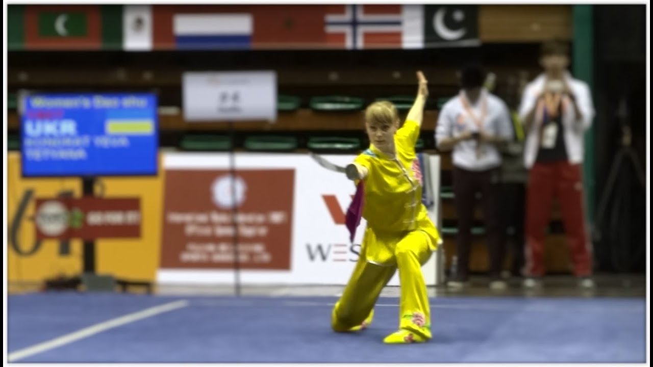 12th World Wushu Championships, Women Daoshu UKR Kondrat Yeva Tetyana 8.88
