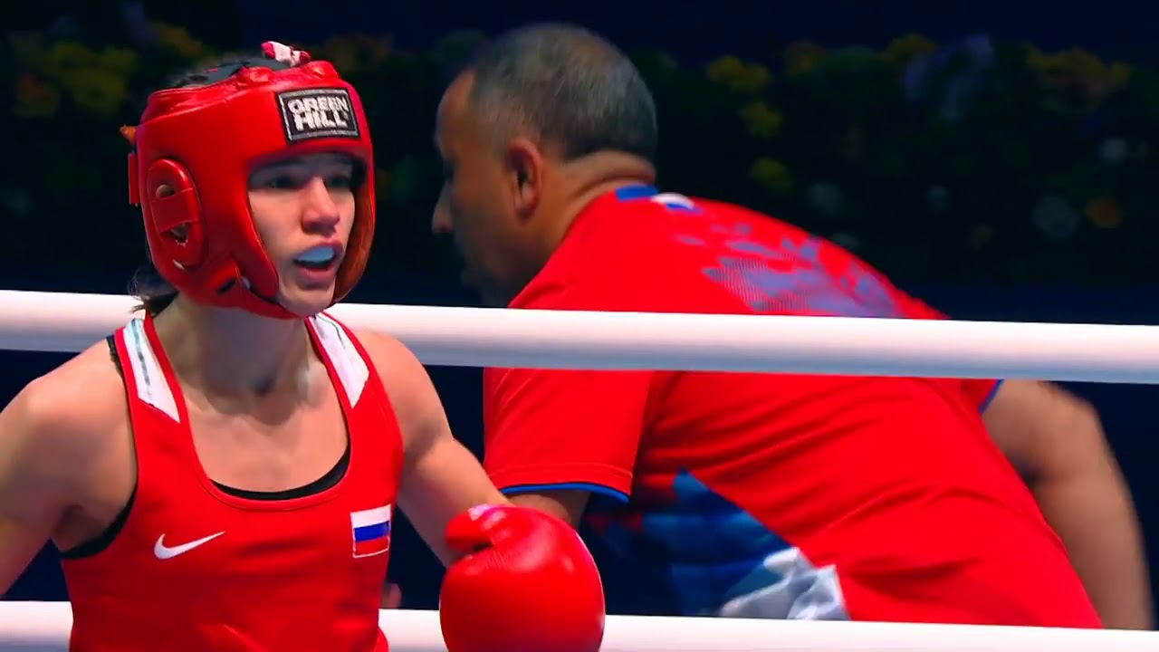 Liliya Aetbaeva (Russia) Vs. Buse Naz Çakıroğlu (Turkey) World Championships 2019 Final 51kg background