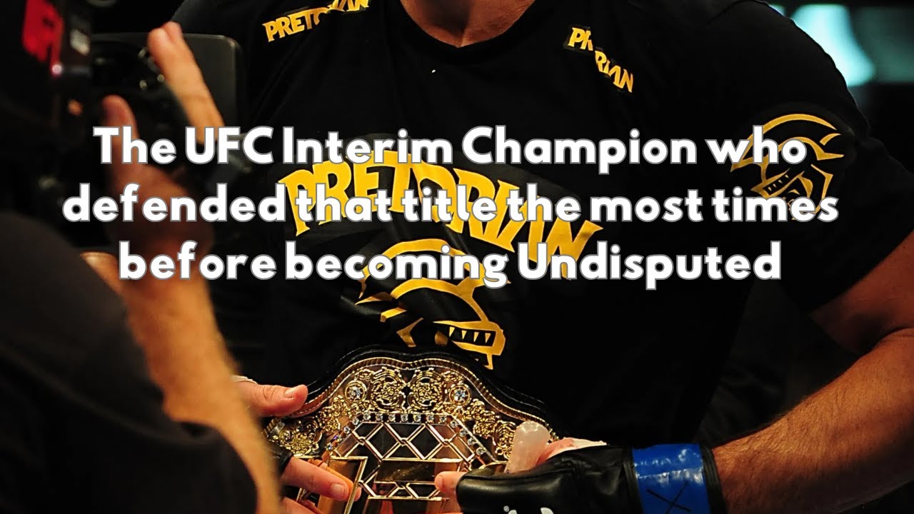 The UFC Interim Champion who defended that title the most times before becoming Undisputed